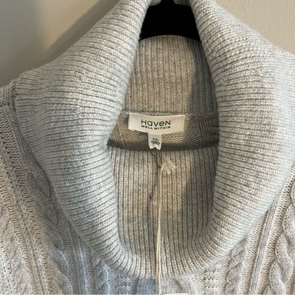 NWT Talbots Haven Well Within Women’s XXL Cozy Cable Knit Turtleneck Sweater - Picture 2 of 16